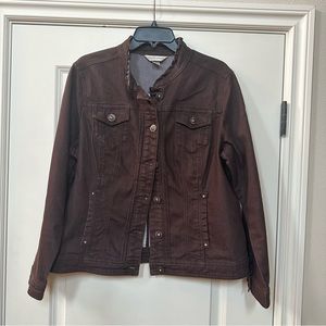 Christopher&Banks Jean Jacket Sz L. (SKU 236)